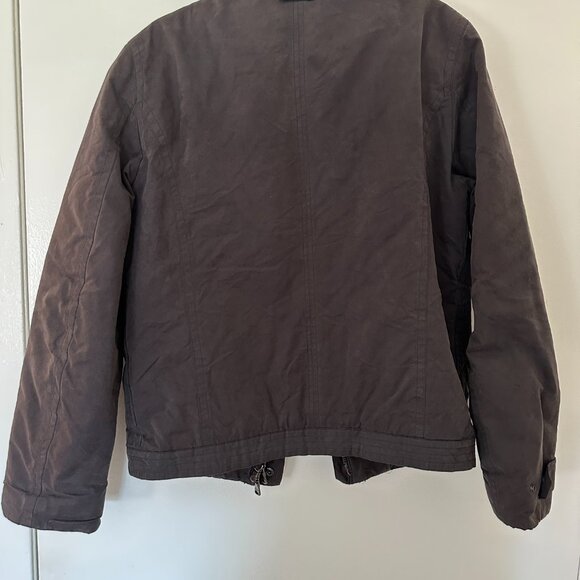 DKNY Black Brown Men's Jacket with hidden hood - Size M - Picture 7 of 9